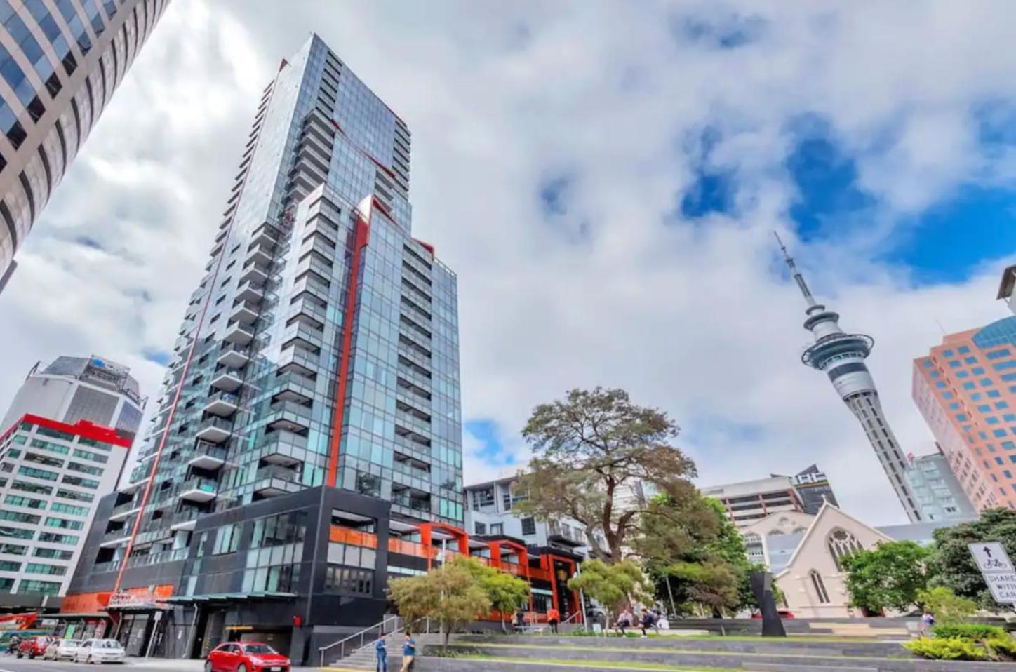 Top Floor Harbour View And Skytower View Apartment In Cbd Auckland Kültér fotó