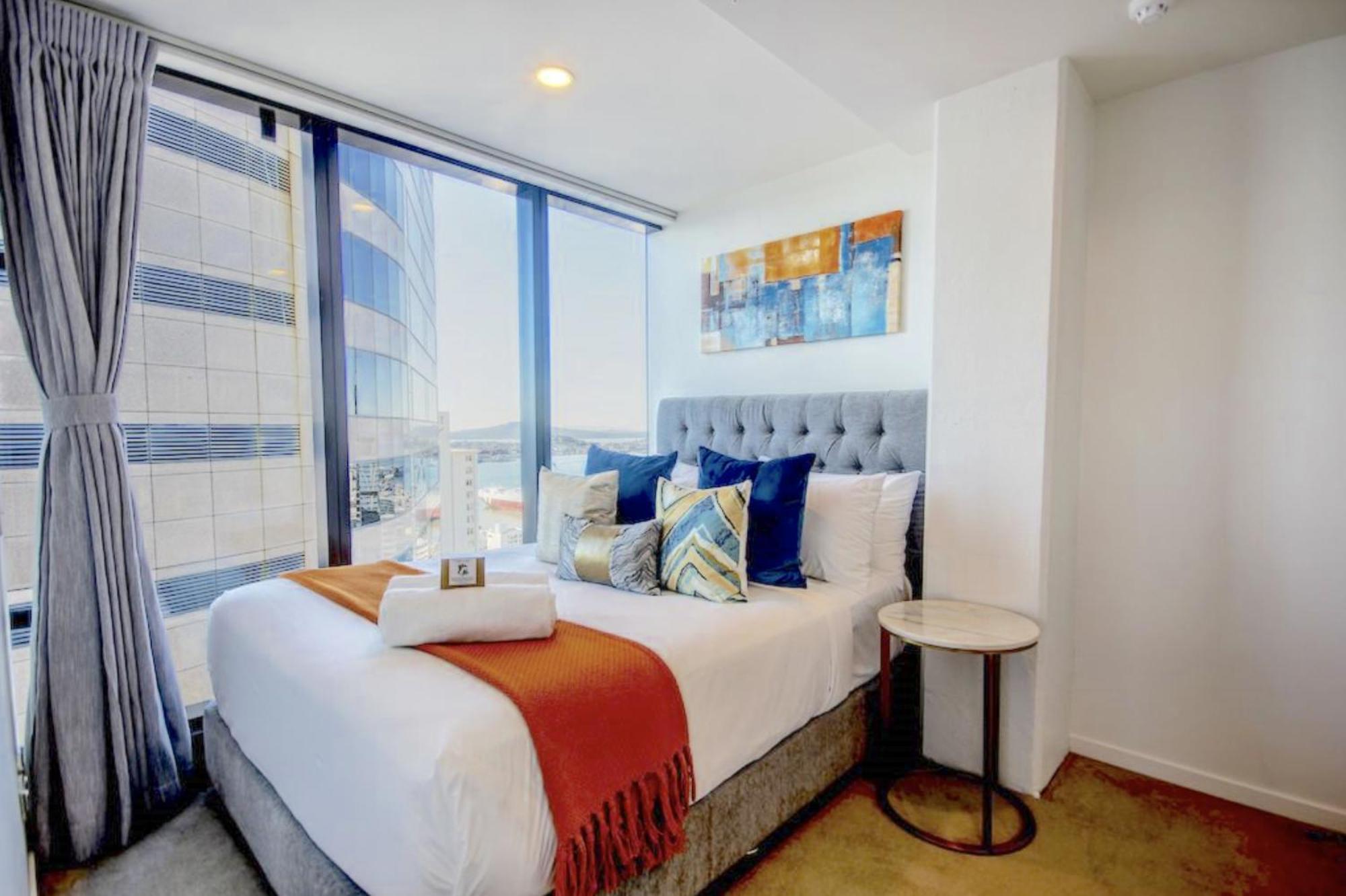 Top Floor Harbour View And Skytower View Apartment In Cbd Auckland Kültér fotó